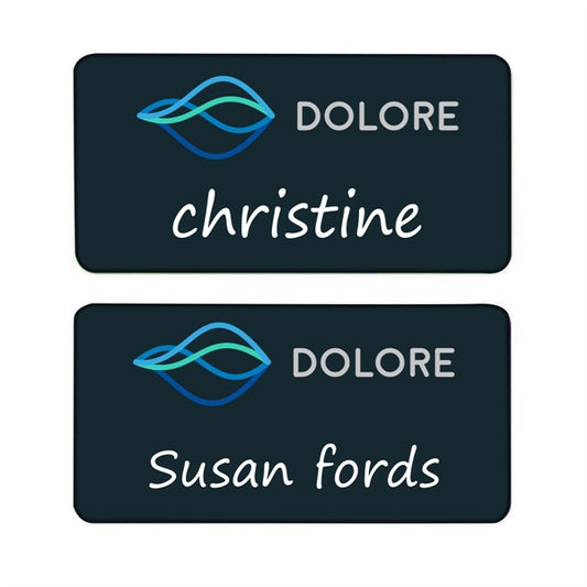 Full-Color Rectangular Name Tag