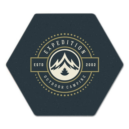 Custom Full-Color Post Cards and Hexagon-shaped Coasters