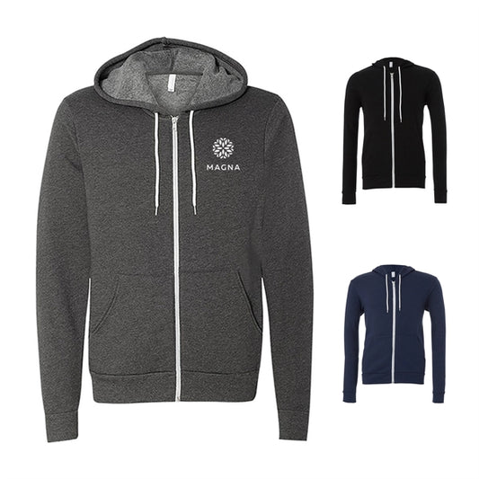 Bella+Canvas Sponge Fleece Full-Zip Hoodie -Unisex