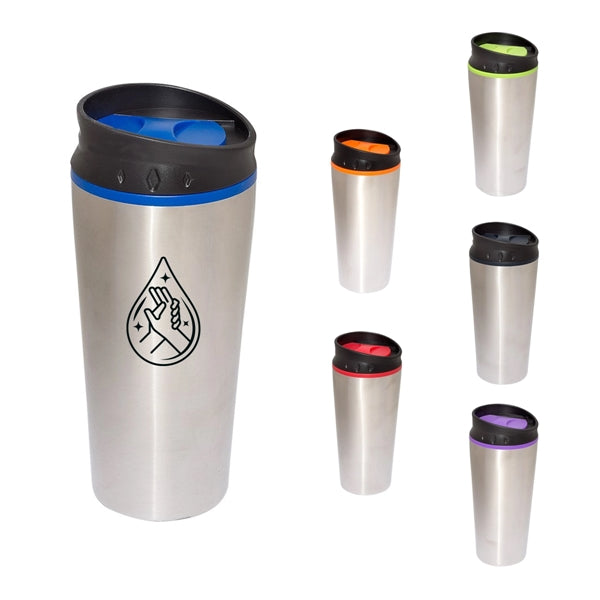 15 Oz. Stainless Steel Insulated Color Bloc Tumbler