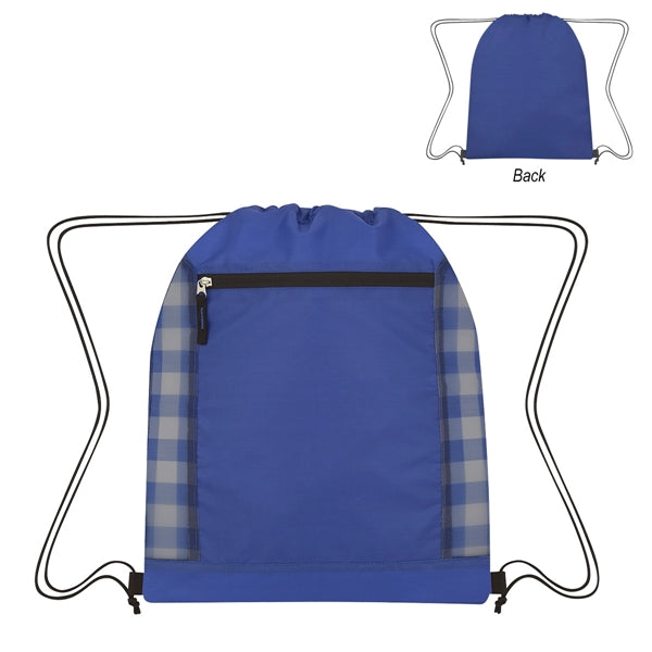 Linear Organized Polyester Tote Bag