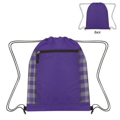 Linear Organized Polyester Tote Bag