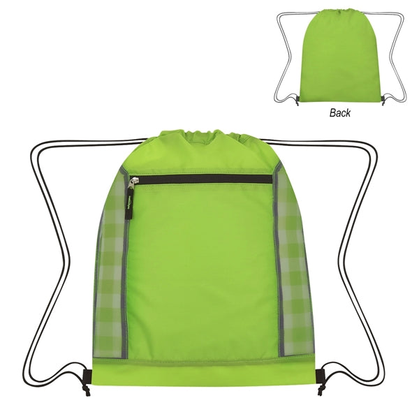 Linear Organized Polyester Tote Bag