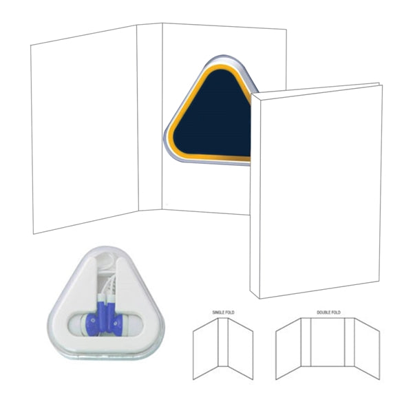 Custom Booklet with Triangle-Cased Ear Buds