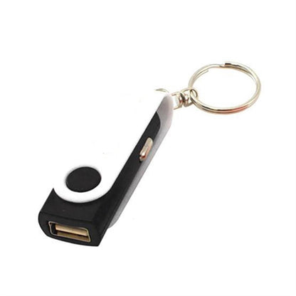 Portable USB Car Charger with Split Ring
