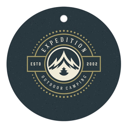 Round Full Color Luggage Tag