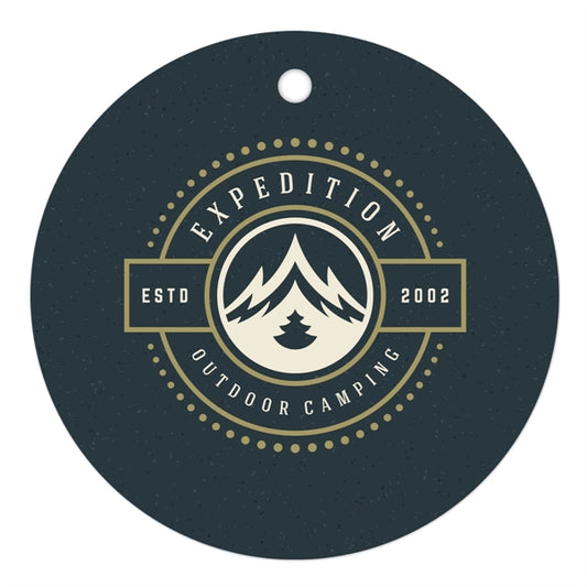 Round Full Color Luggage Tag