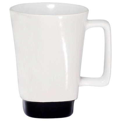 16 Oz. Square-shaped Mug with Colored Base