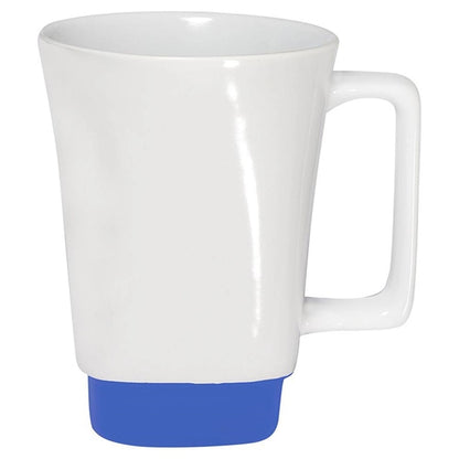 16 Oz. Square-shaped Mug with Colored Base