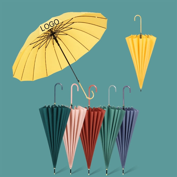 Long Stick Rain Umbrella Automatic Open Windproof
