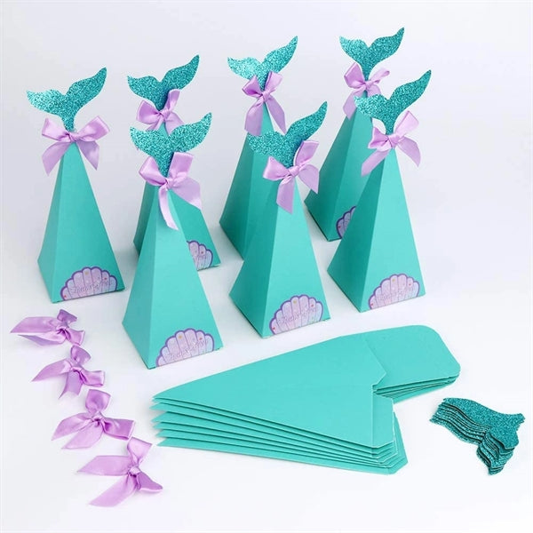 Mermaid Party Boxes Favors Mermaid Gift Bags