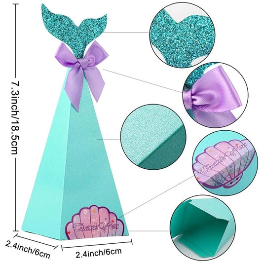 Mermaid Party Boxes Favors Mermaid Gift Bags