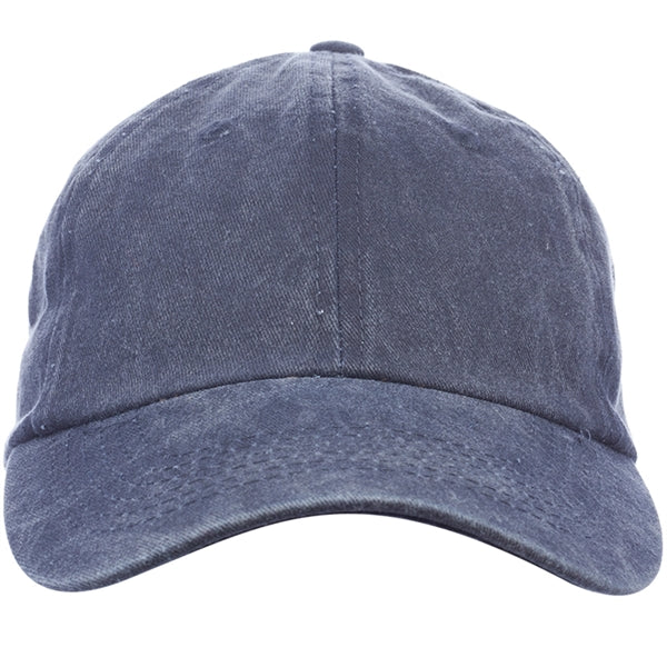 Washed Cotton Unconstructed Cap w/ Custom Logo 6 Panel Hat