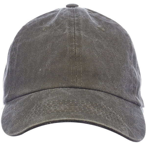 Washed Cotton Unconstructed Cap w/ Custom Logo 6 Panel Hat