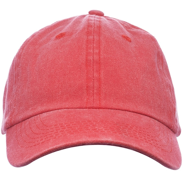 Washed Cotton Unconstructed Cap w/ Custom Logo 6 Panel Hat