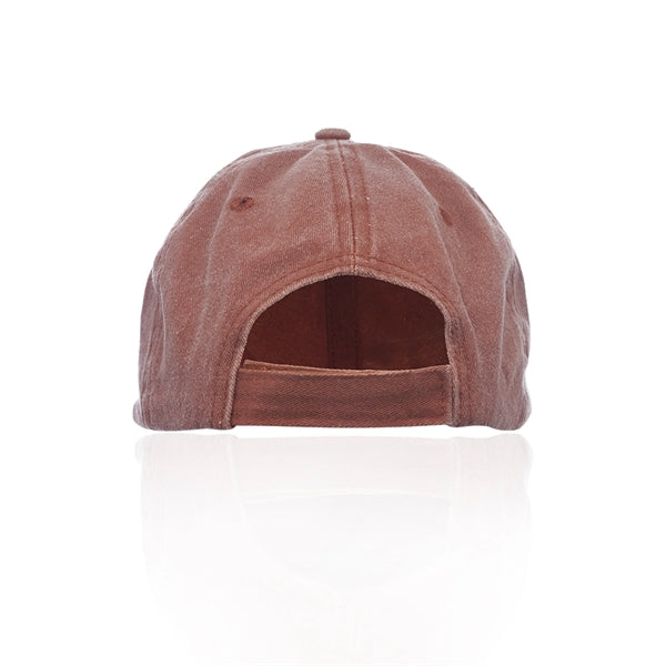 Washed Cotton Unconstructed Cap w/ Custom Logo 6 Panel Hat
