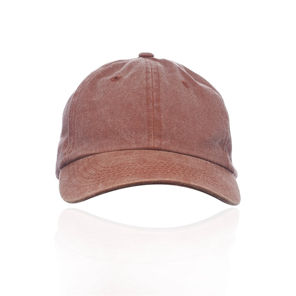 Washed Cotton Unconstructed Cap w/ Custom Logo 6 Panel Hat