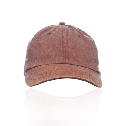 Washed Cotton Unconstructed Cap w/ Custom Logo 6 Panel Hat