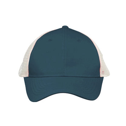 Two Tone Cotton Mesh Baseball Caps w/Custom Logo 6 Panel Hat