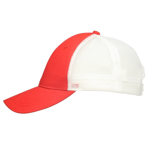 Two Tone Cotton Mesh Baseball Caps w/Custom Logo 6 Panel Hat