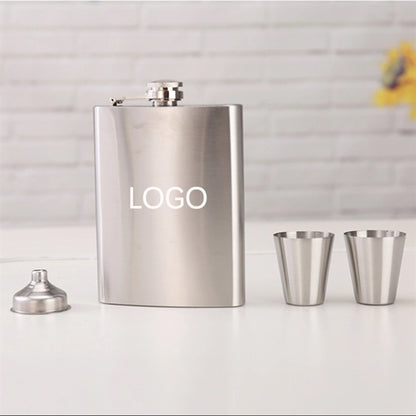 4pcs/set Stainless Steel Hip Flask, Shot Glass and Funnel