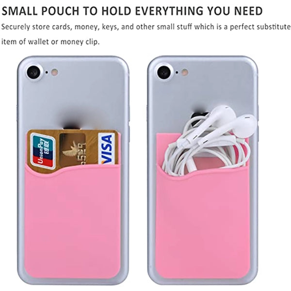 Silicone Cell Phone Wallet Card Holder
