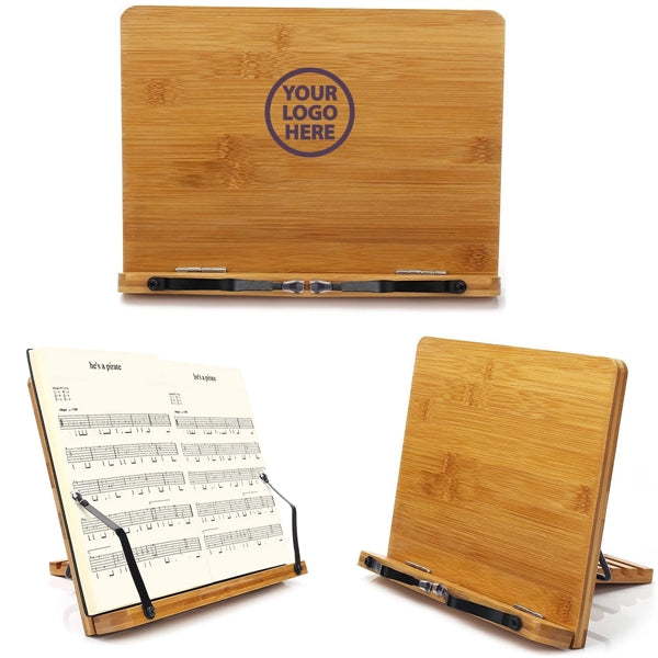 Adjustable Bamboo Book Stand