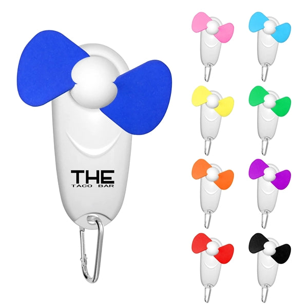 Portable Fan w/ LED Flashlight