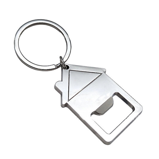 House Shaped Bottle Opener Keychain