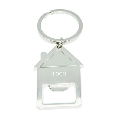 House Shaped Bottle Opener Keychain