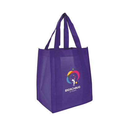 13"w x 15"h with a 10" Gusset Shopping Tote