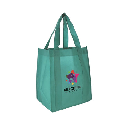 13"w x 15"h with a 10" Gusset Shopping Tote
