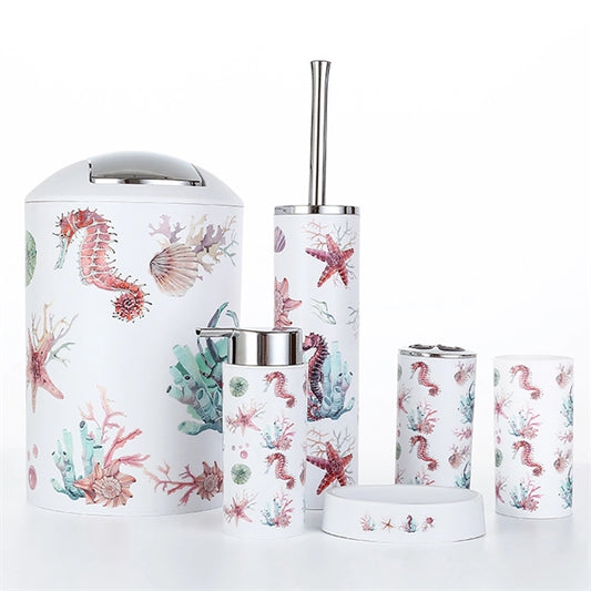Colorful Ocean 6pcs Bathroom Accessories Set
