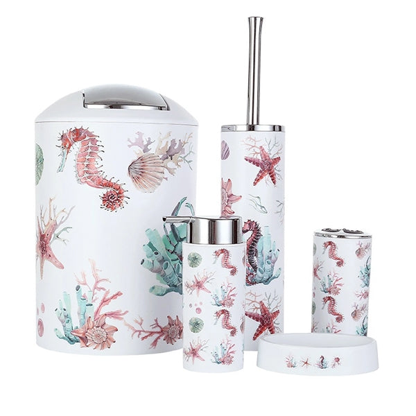 Colorful Ocean 6pcs Bathroom Accessories Set
