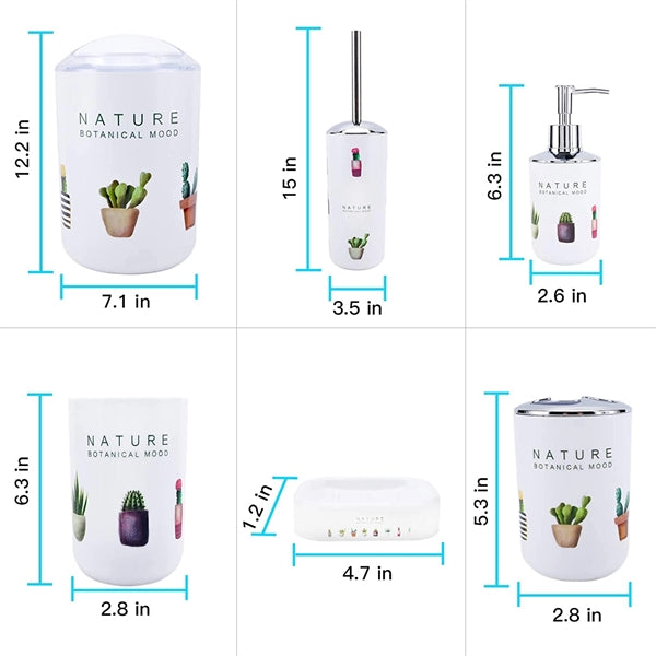 6 PCS Bathroom Accessories