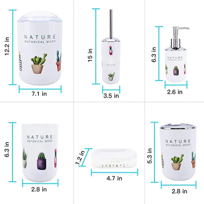 6 PCS Bathroom Accessories