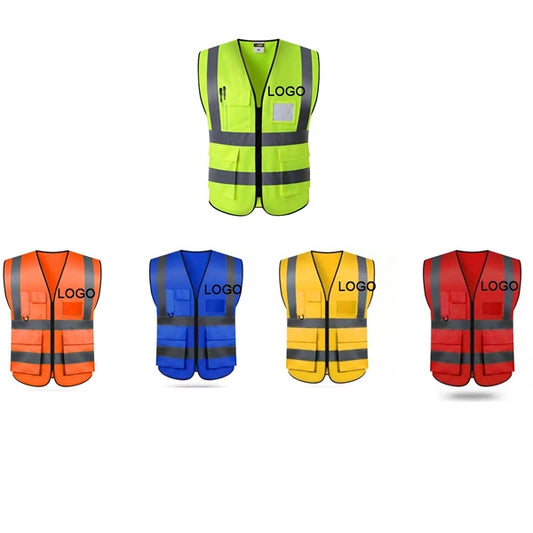 High Visibility Safety Vest, Large,Neon Yellow