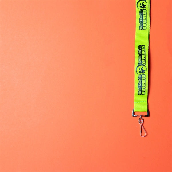 Silkscreened Flat Polyester Lanyard
