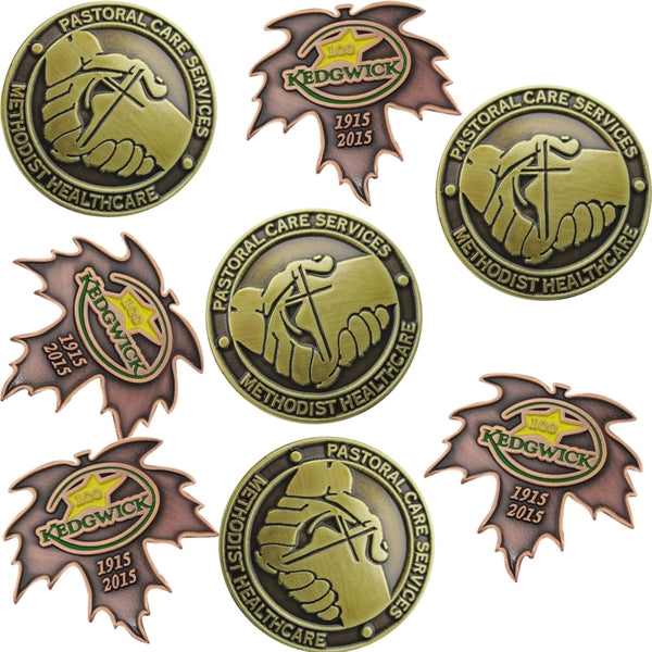 Die struck Antiqued Lapel Pins