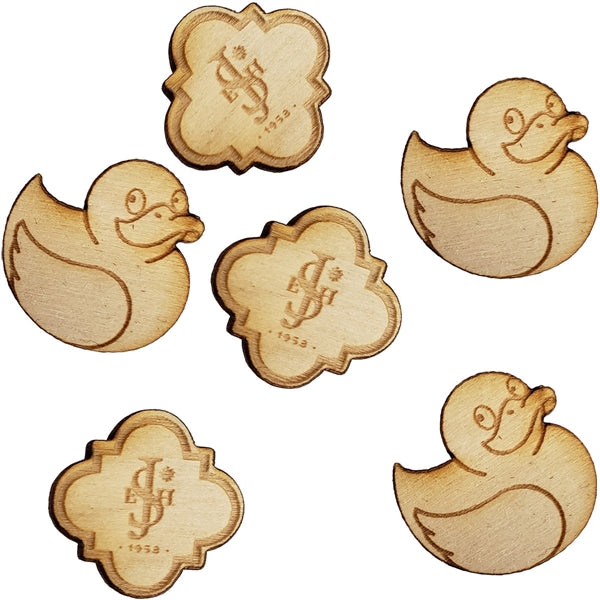 Wood Lapel Pins