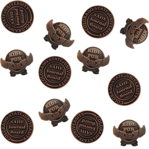 Die struck Antiqued Lapel Pins