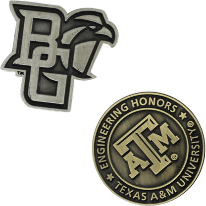 Die struck Antiqued Lapel Pins