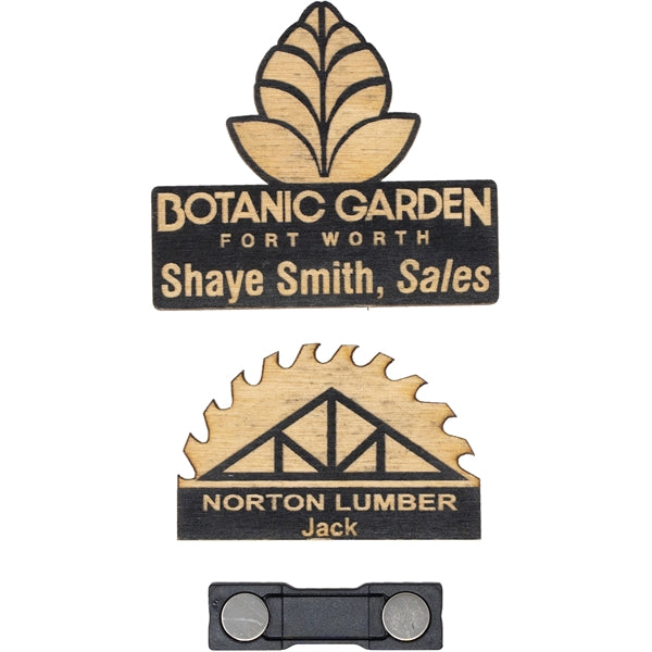 Wood Name Tags