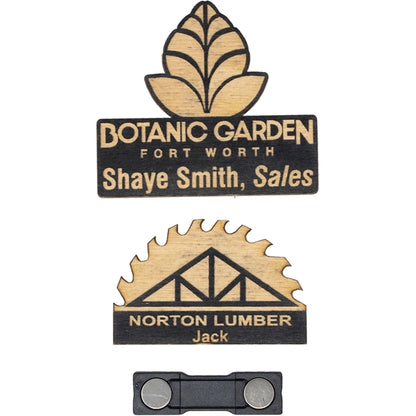 Wood Name Tags