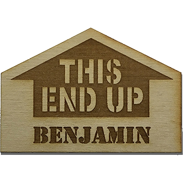 Wood Name Tags
