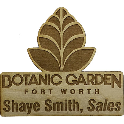 Wood Name Tags
