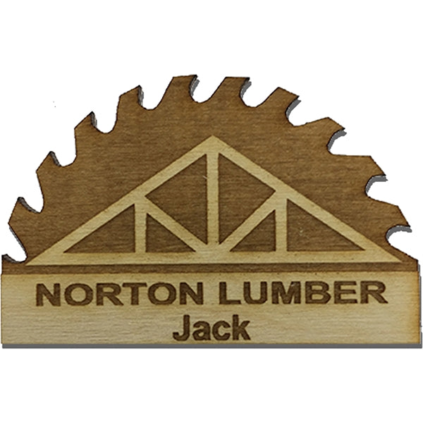 Wood Name Tags