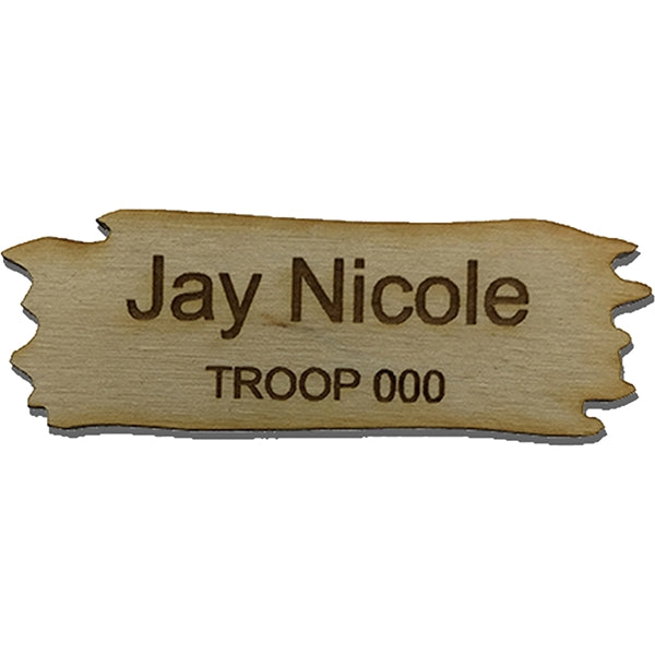 Wood Name Tags