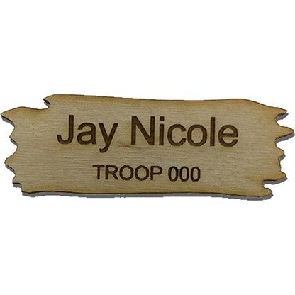 Wood Name Tags