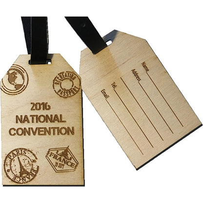 Wood Luggage Tags